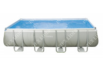Каркасный бассейн Rectangular Ultra Frame Pool, 549х274х132 см + фильтр-насос (песочный) + аксессуары INTEX, 28352